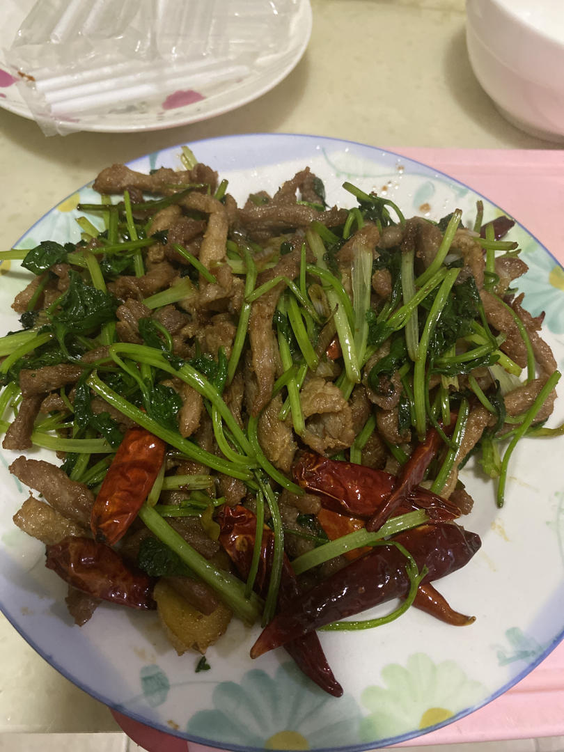 香辣肉丝 Spicy Shredded Pork with Coriander