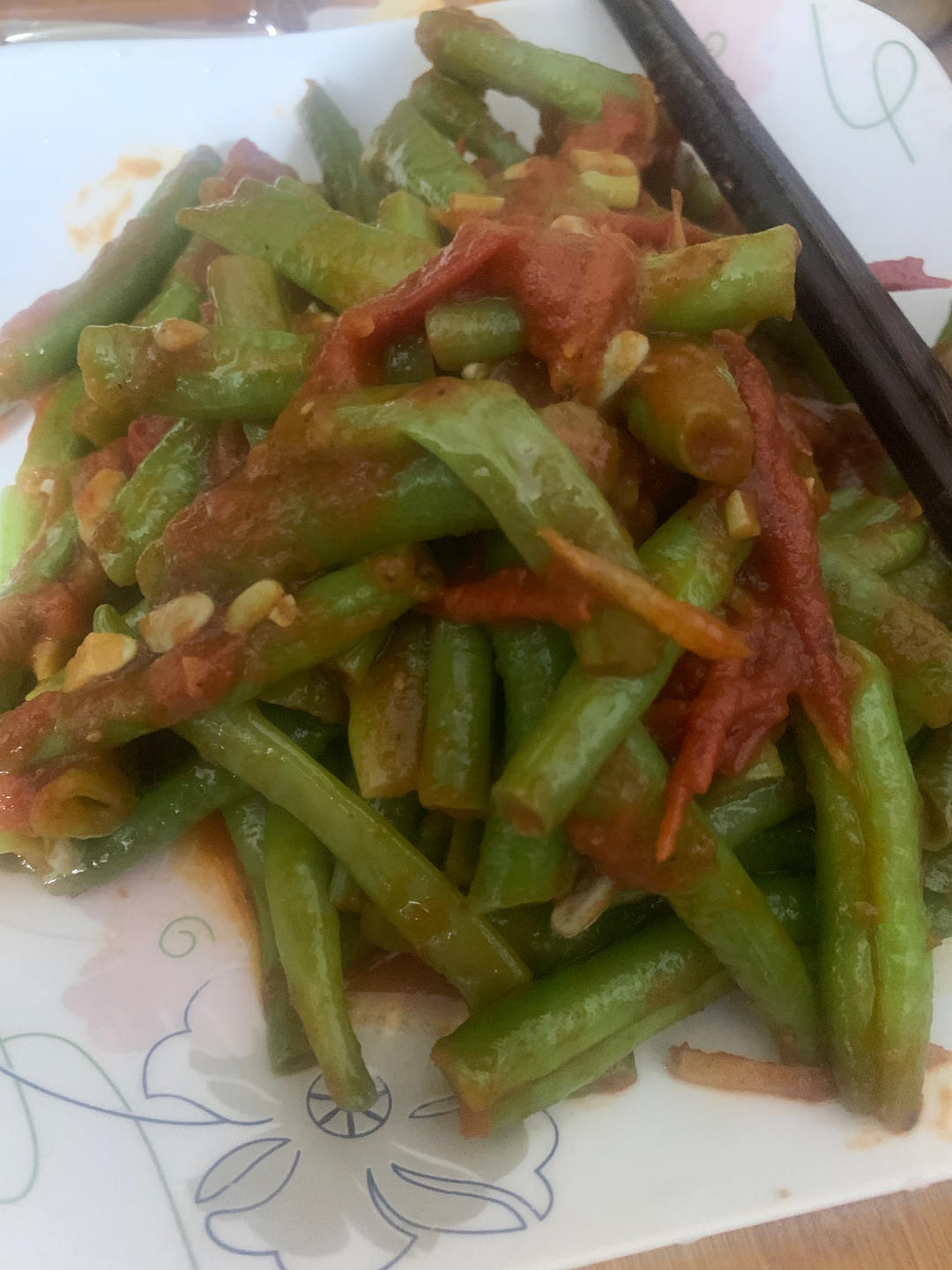 明日便当之能吃3碗饭的西红柿豇豆