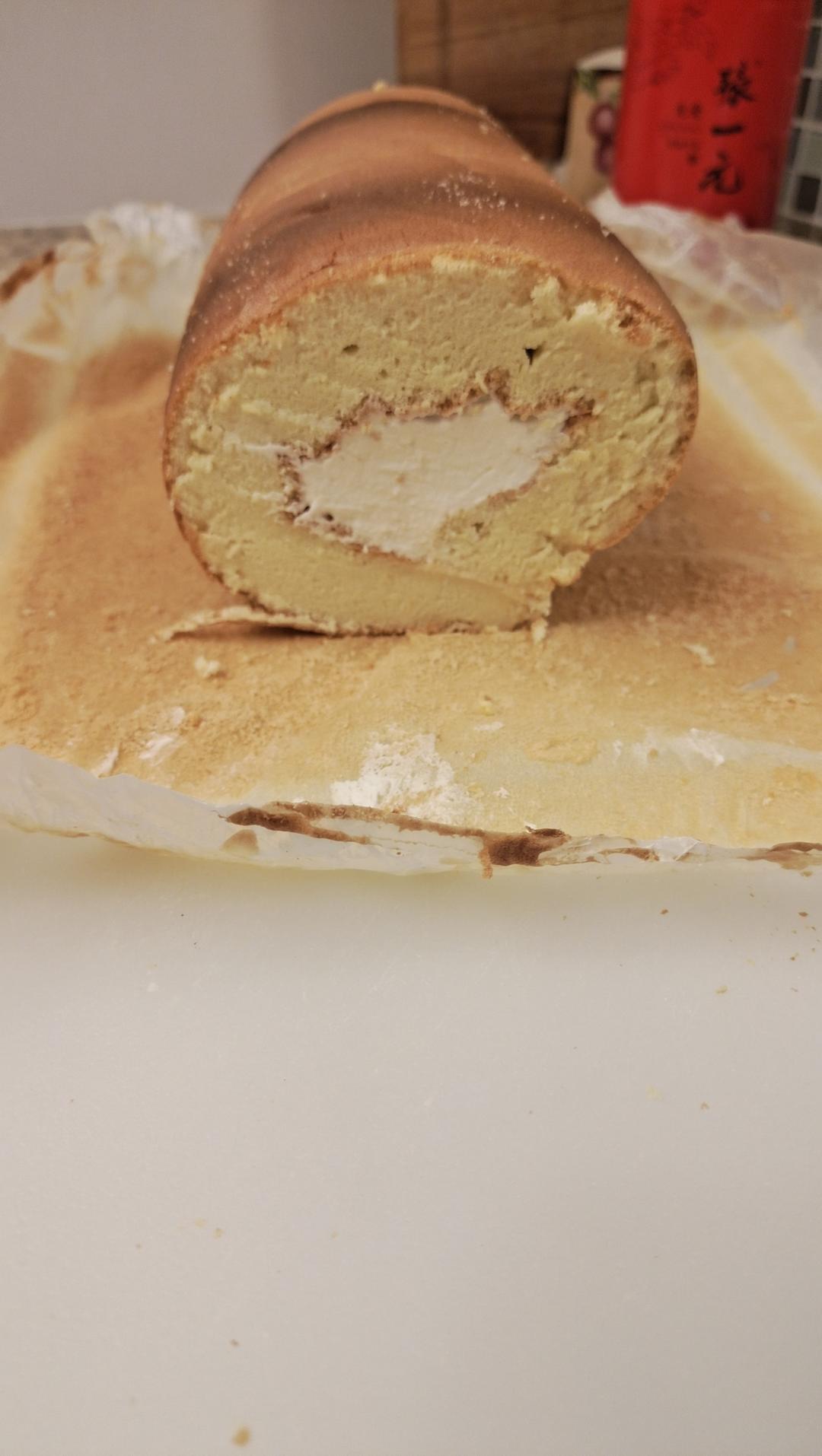 一次就成功❗️超好吃的奶油蛋糕卷～