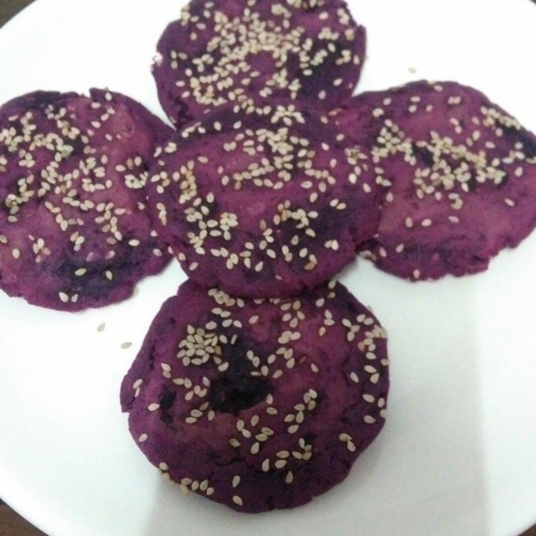 烤箱版紫薯饼（红薯饼）