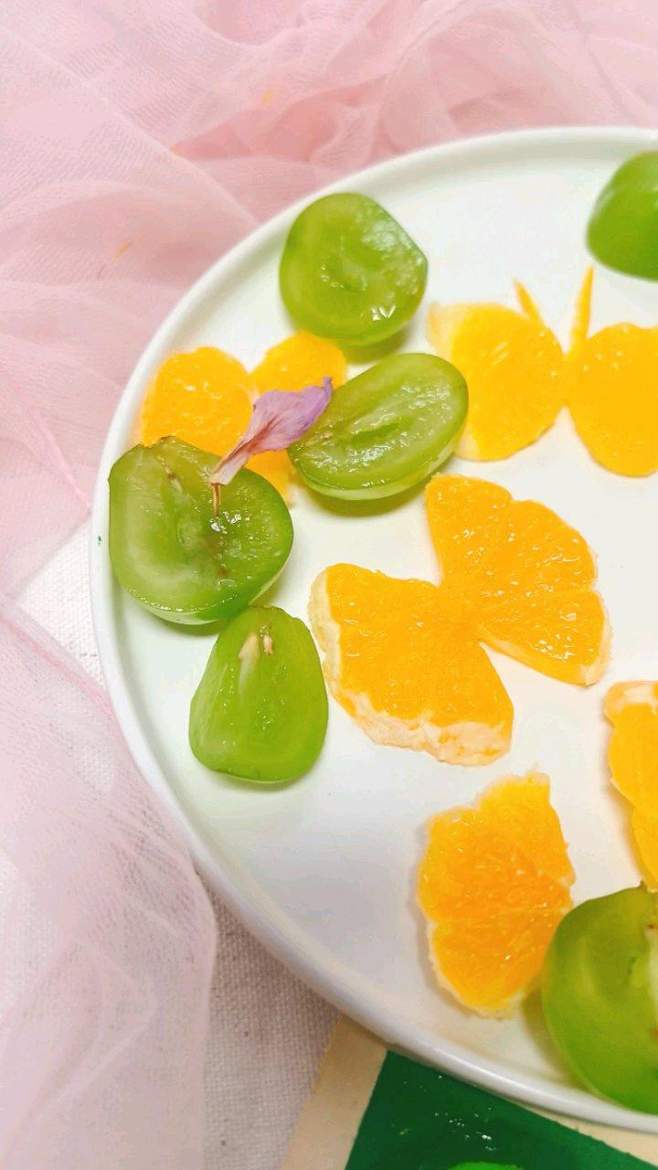 蝴蝶结橘子摆盘