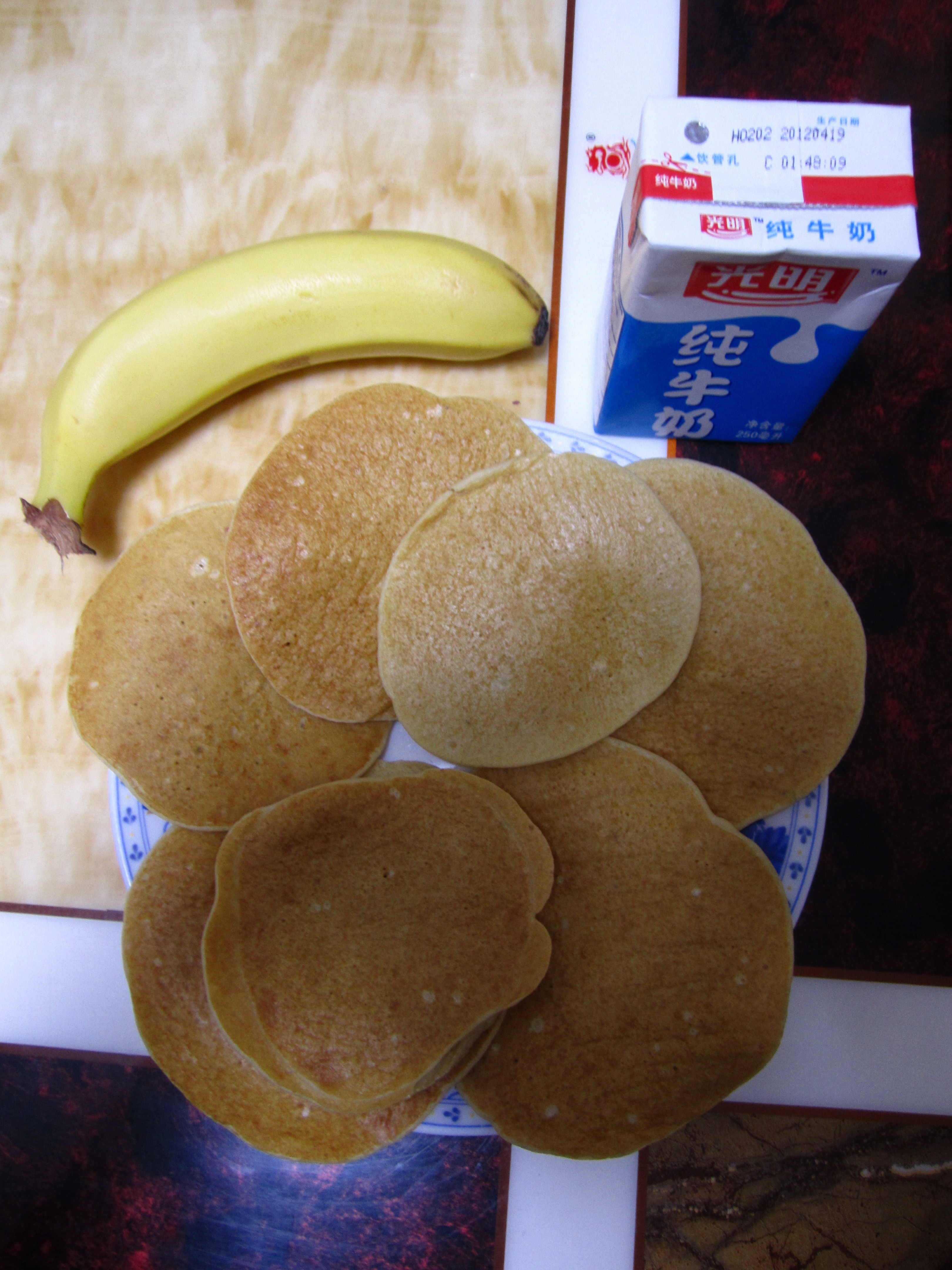 香蕉牛奶小煎饼