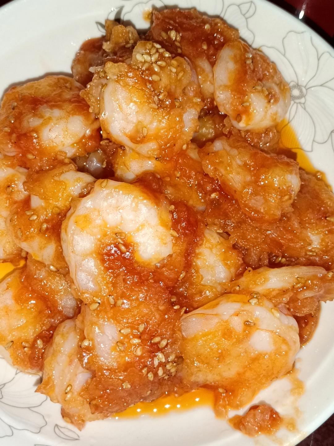 小陆馋哭了的糖醋虾仁