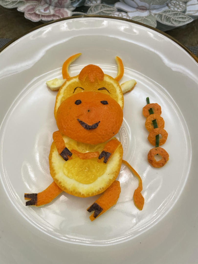 🐮牛年招财进宝餐盘画