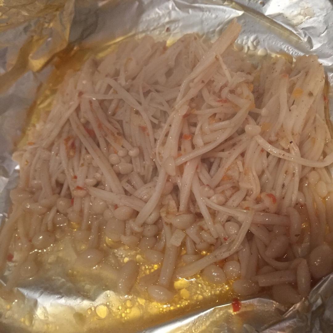 烤箱版 烤金针菇