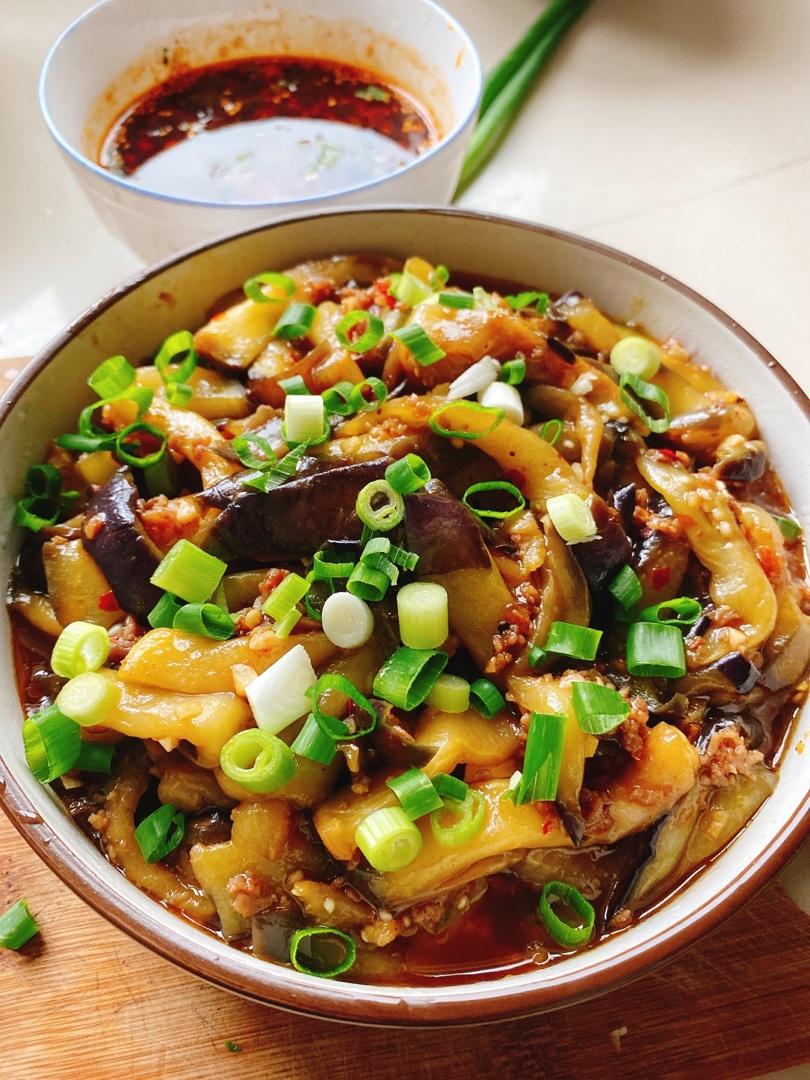 红烧肉沫茄子