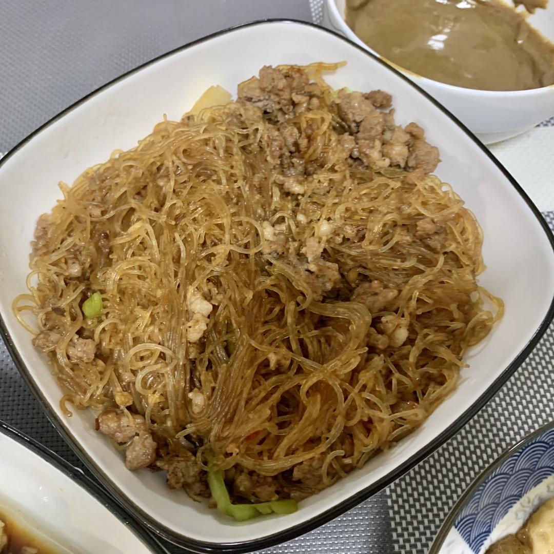 肉末炒粉丝