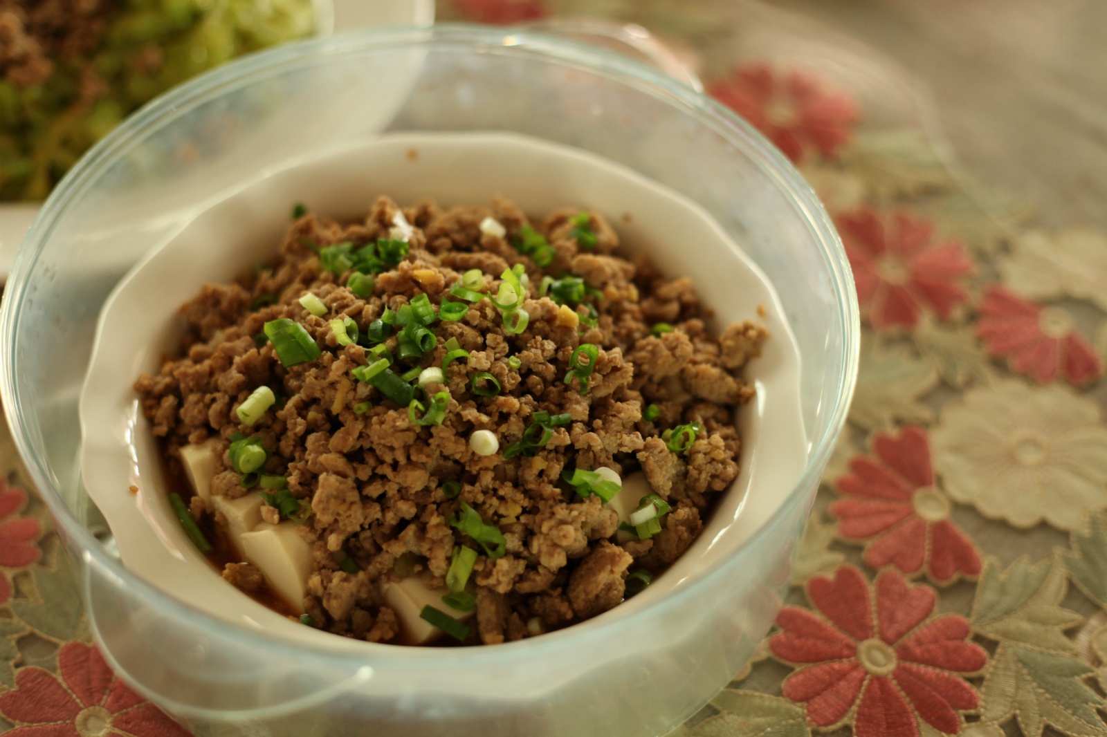 肉末蒸豆腐