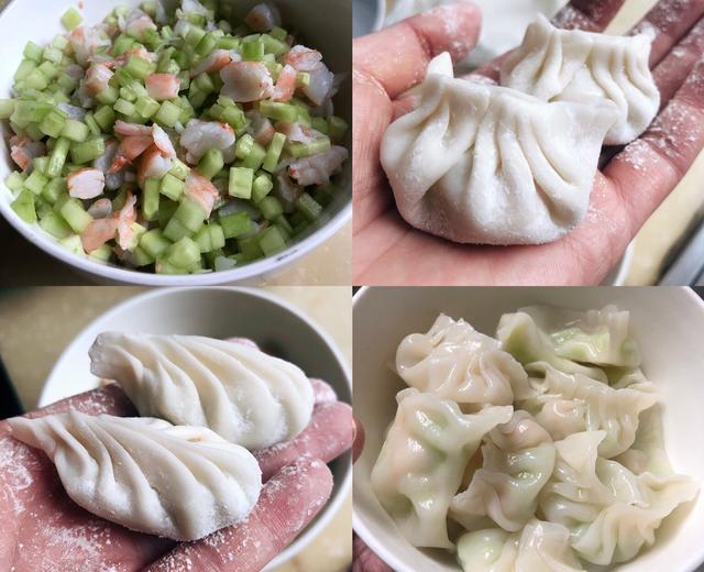 狂吃三大碗的青瓜虾仁水饺的做法