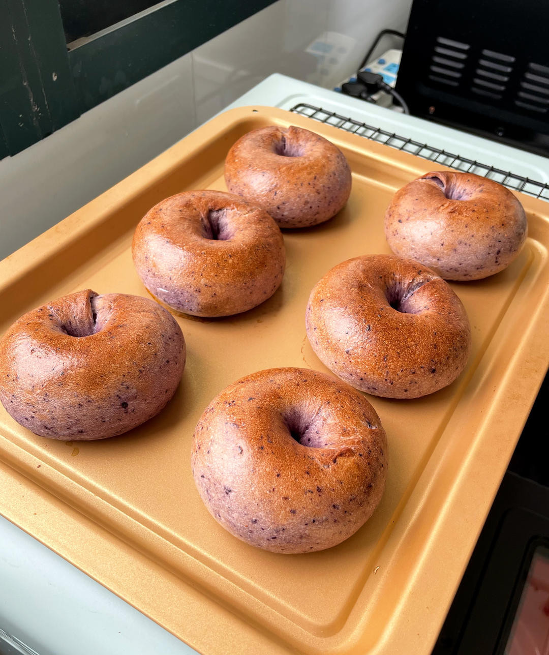 蓝莓乳酪贝果🥯越嚼越香🔥这个配方绝了