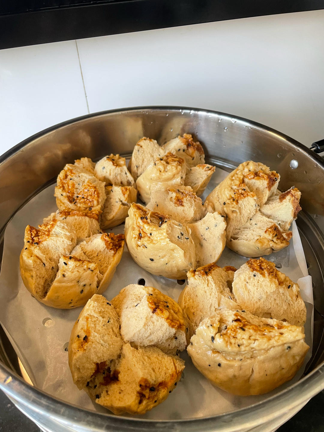 妥妥的红糖开花馒头