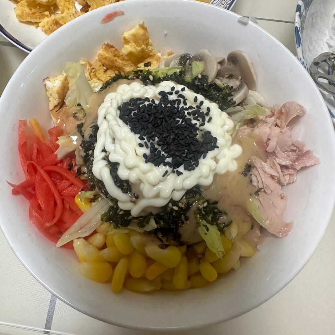 孩子超爱吃的金枪鱼海苔拌饭