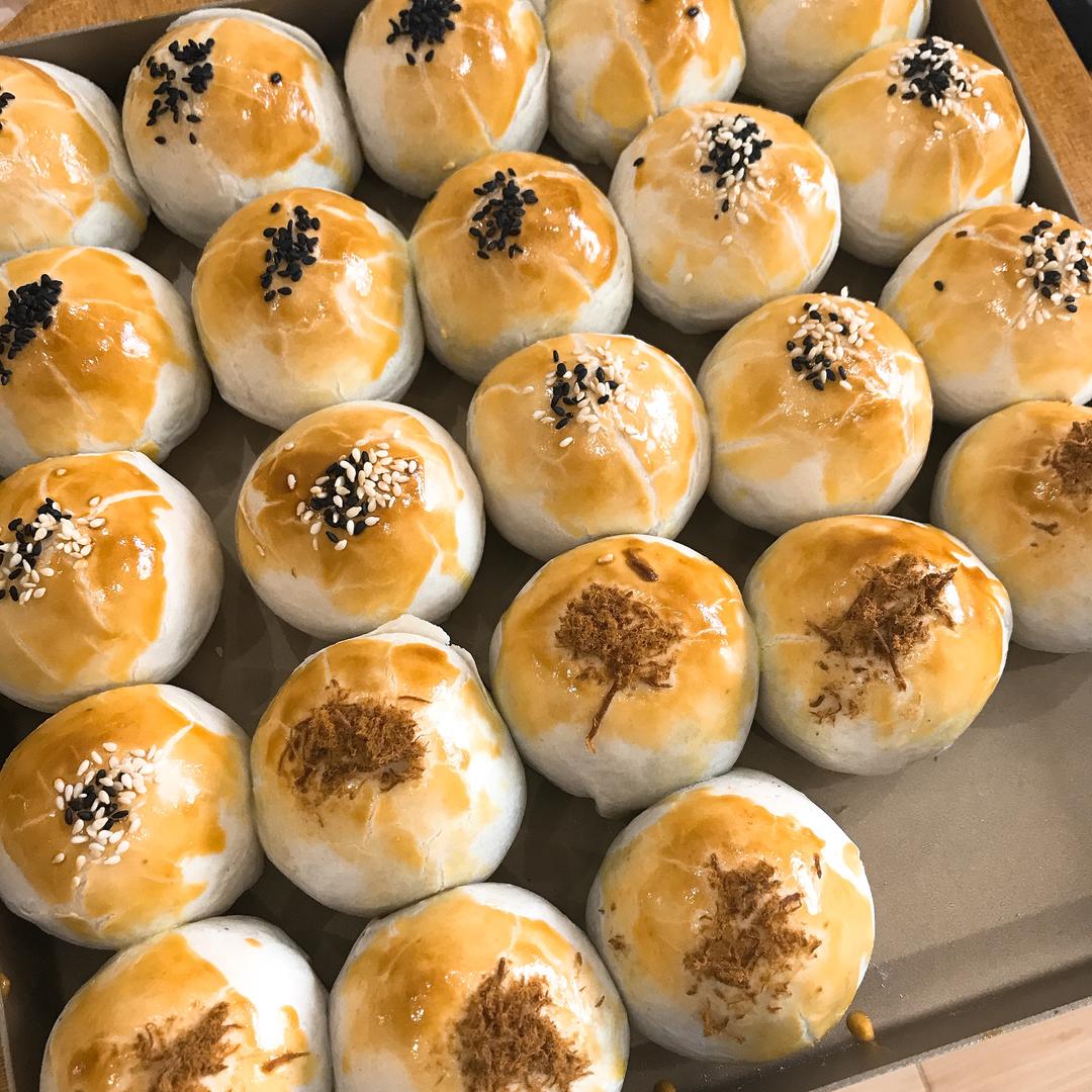 私房售卖大胖子版紫薯麻薯肉松蛋黄酥手炒馅料纯技术贴完美版（超详细多步骤）