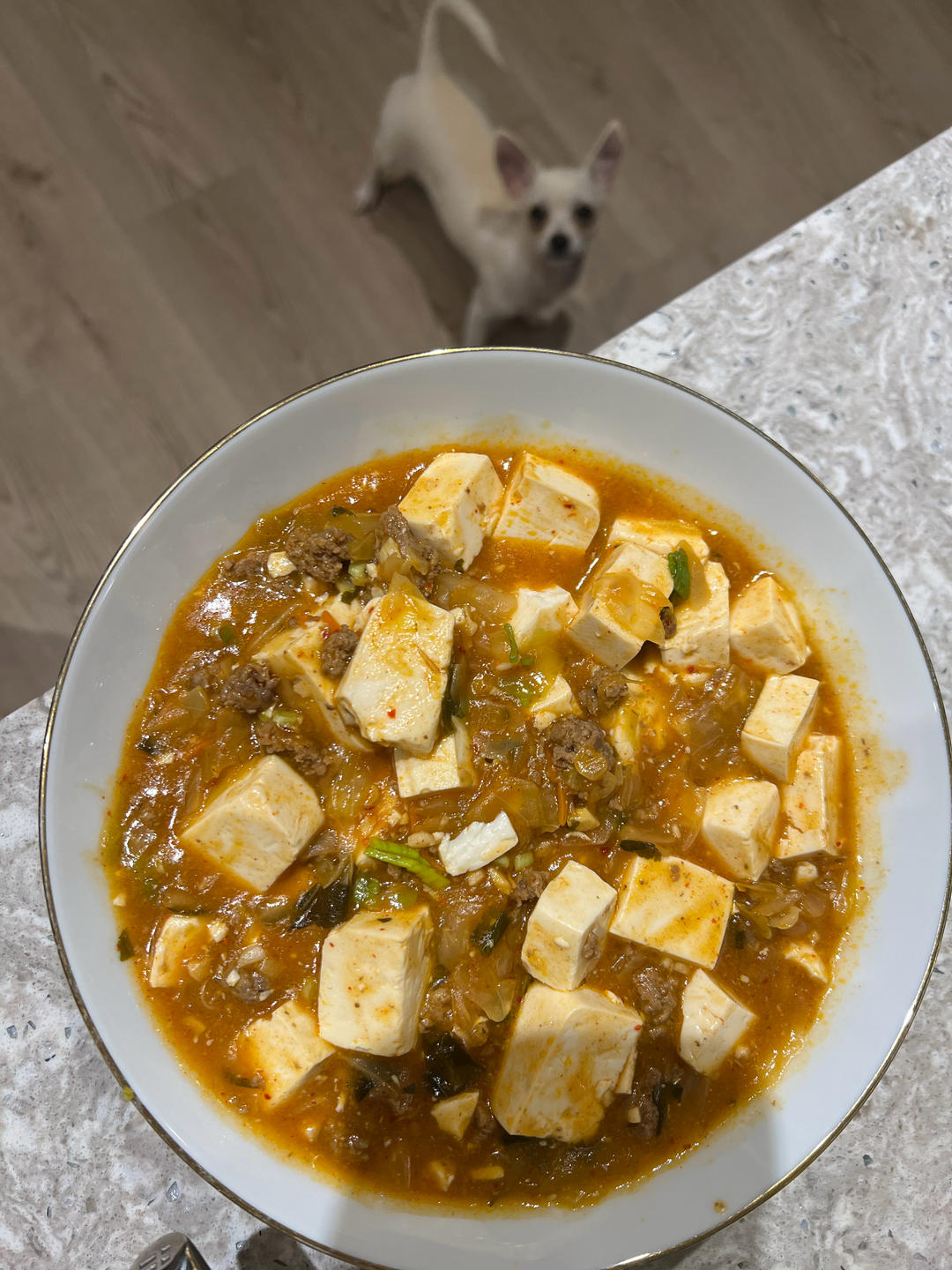 泡菜肉末豆腐