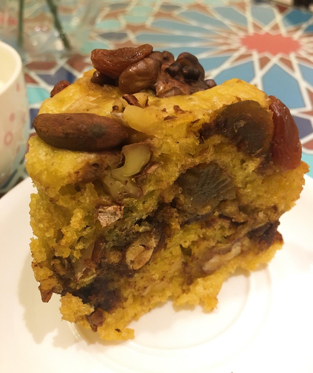 简易无泡打粉版豆沙南瓜发糕