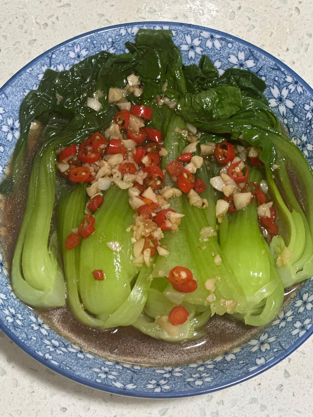 白灼油菜—年夜饭最受欢迎的素菜