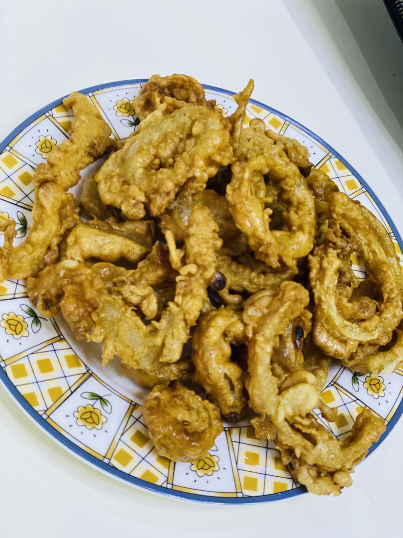 【酥炸鱿鱼圈】🍻搭配啤酒绝了，一道提升幸福感的下酒菜
