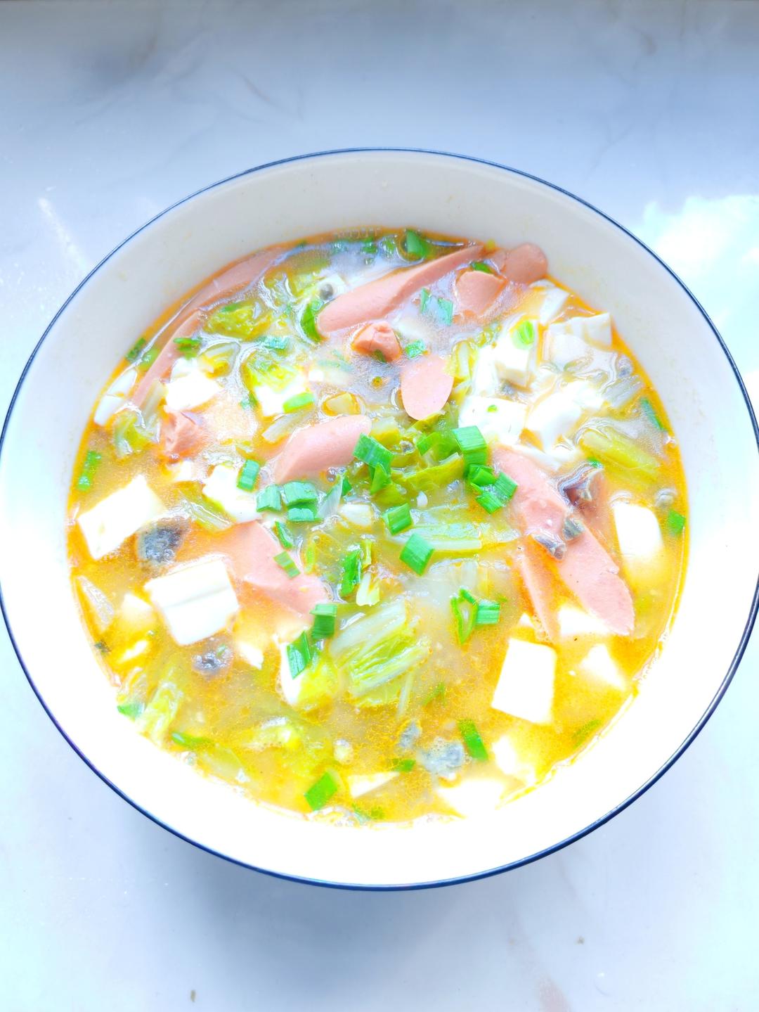 汤：白菜三鲜汤