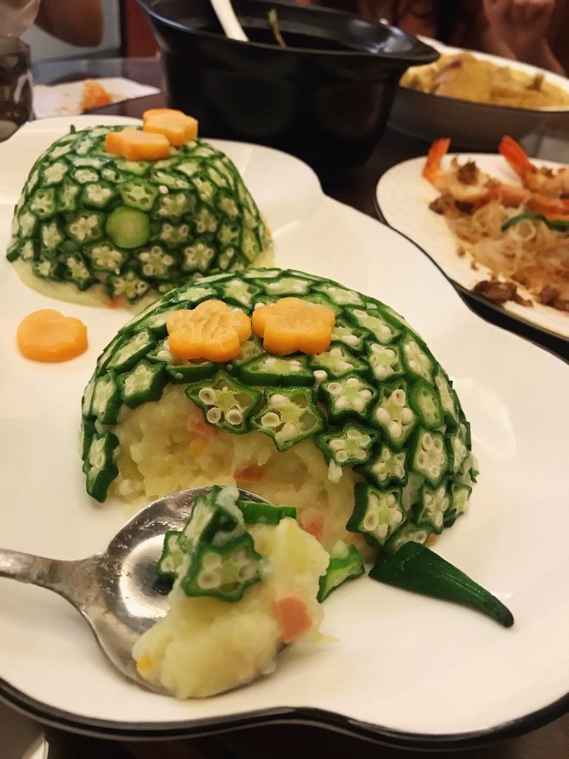 秋葵🌟浇汁土豆泥