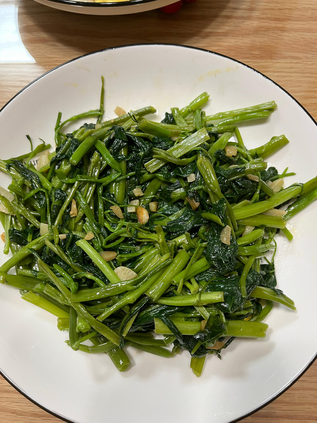 炝炒空心菜（不黑的秘密）