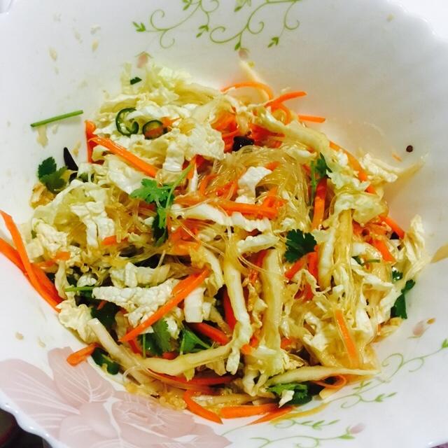 碧海蓝天-吃货嗨起来做的白菜大拌