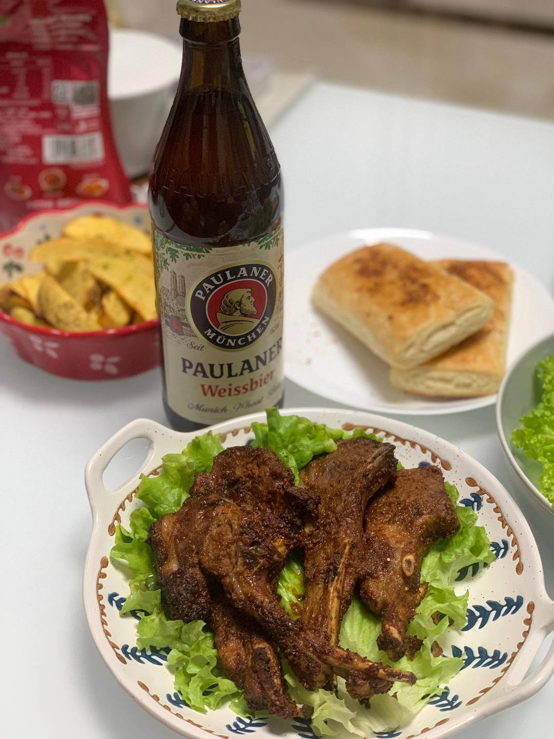 空气炸锅烤羊排