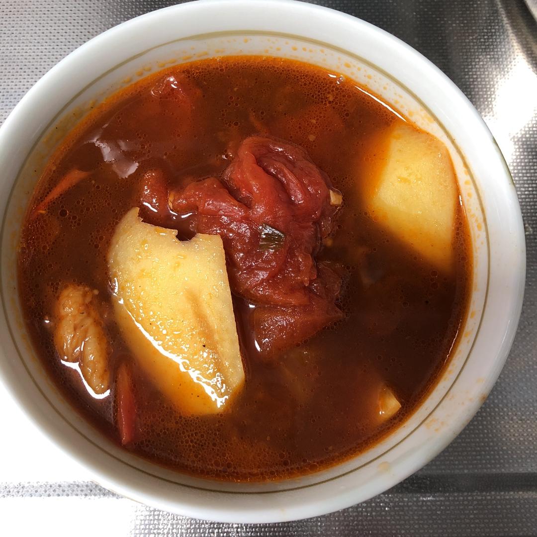 番茄土豆炖牛腩