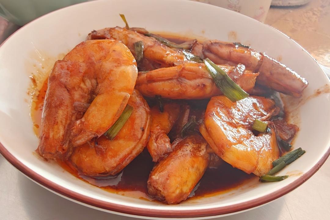 吮指酸甜油焖大虾（糖醋大虾）
