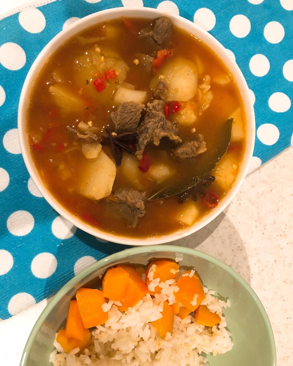 西红柿土豆炖牛肉