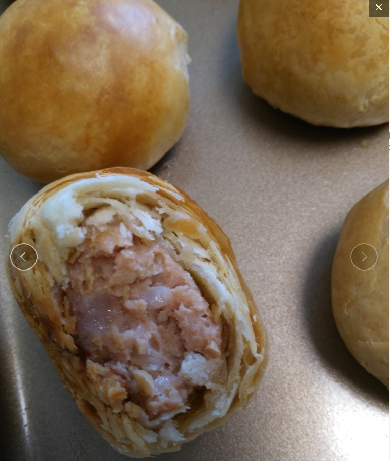 鲜美多汁的——榨菜鲜肉月饼