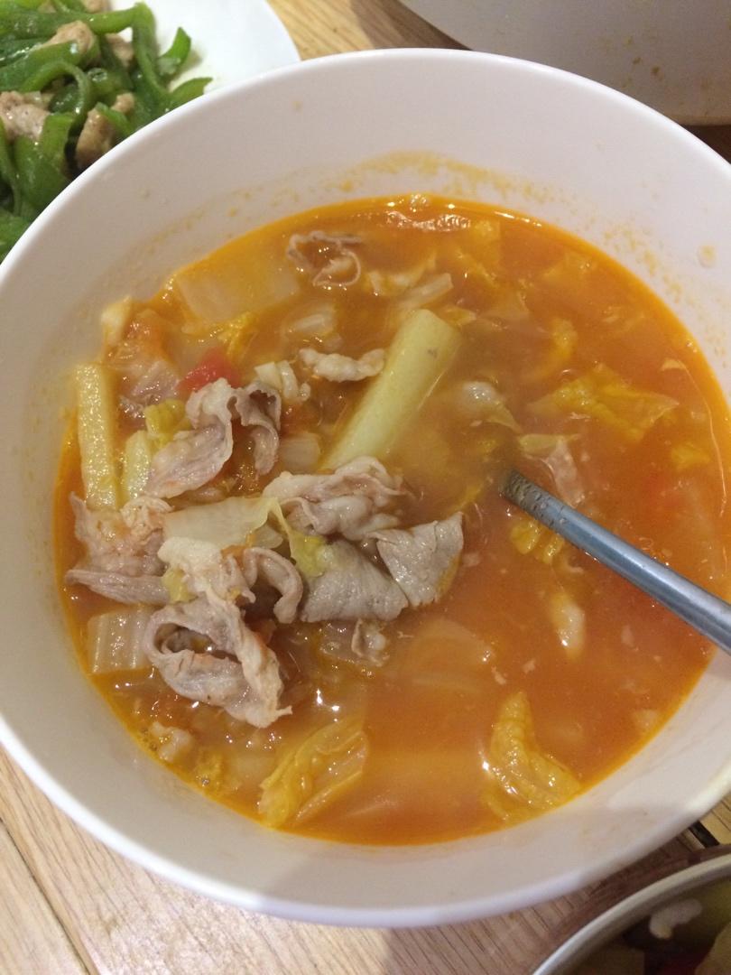番茄羊肉卷