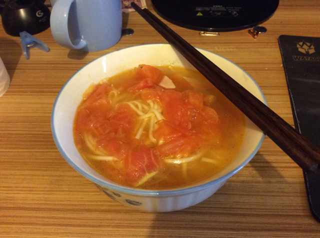 简单早饭西红柿鸡蛋挂面