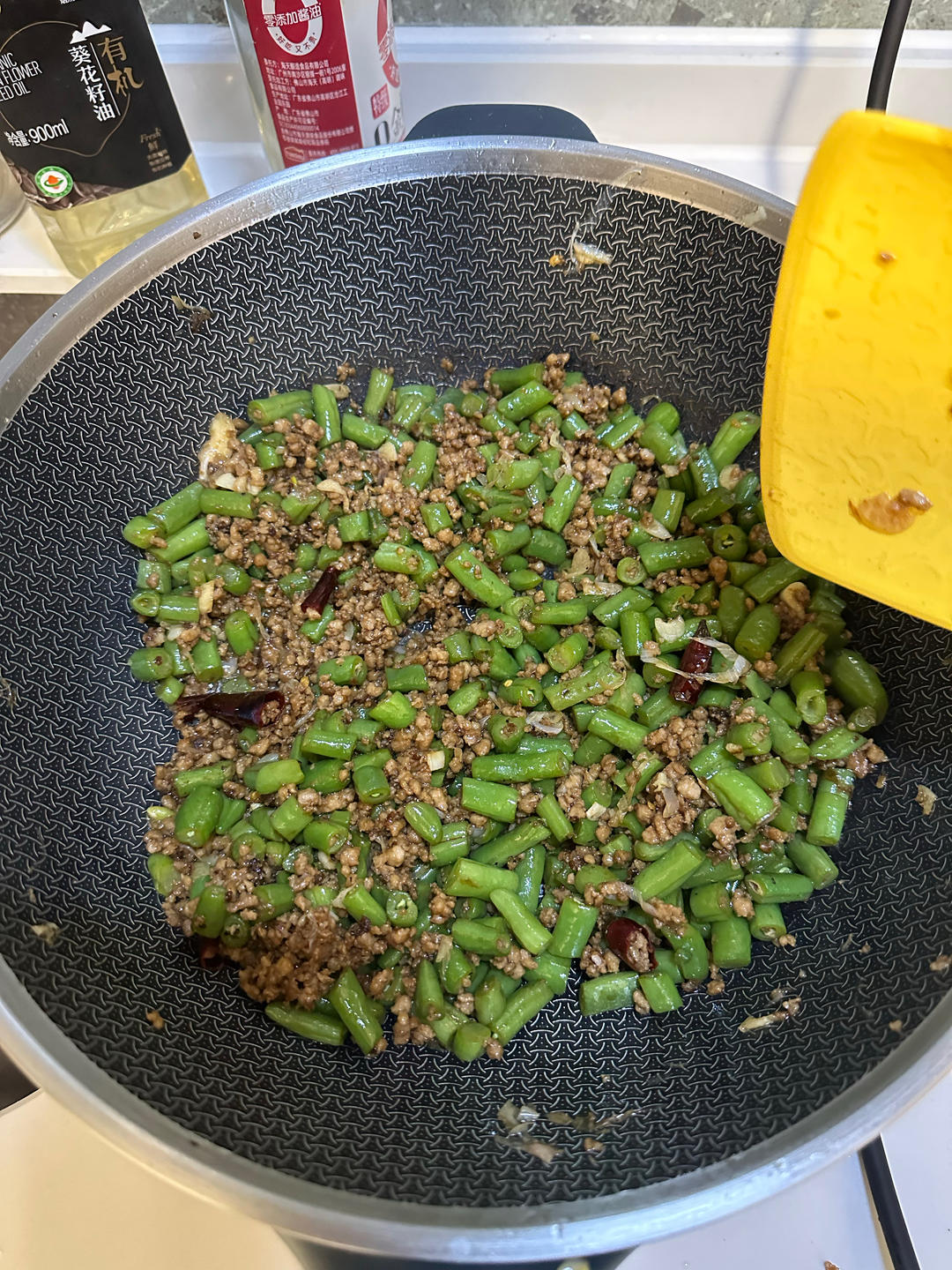 肉沫豆角下饭菜