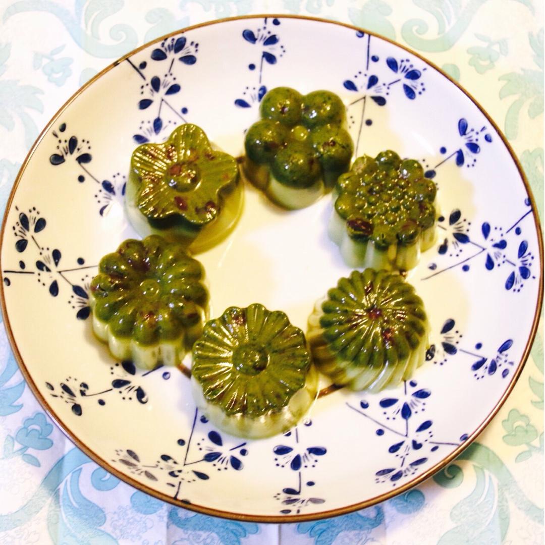 日式抹茶布丁