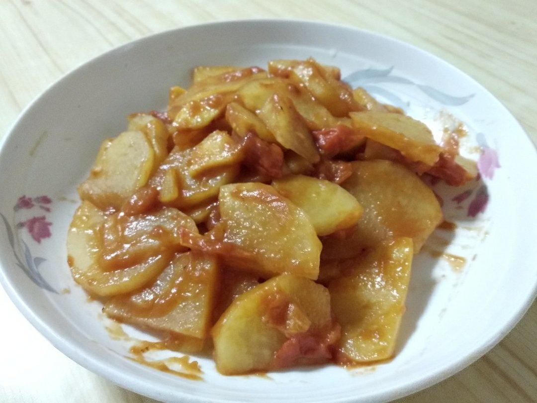 西红柿炒土豆片