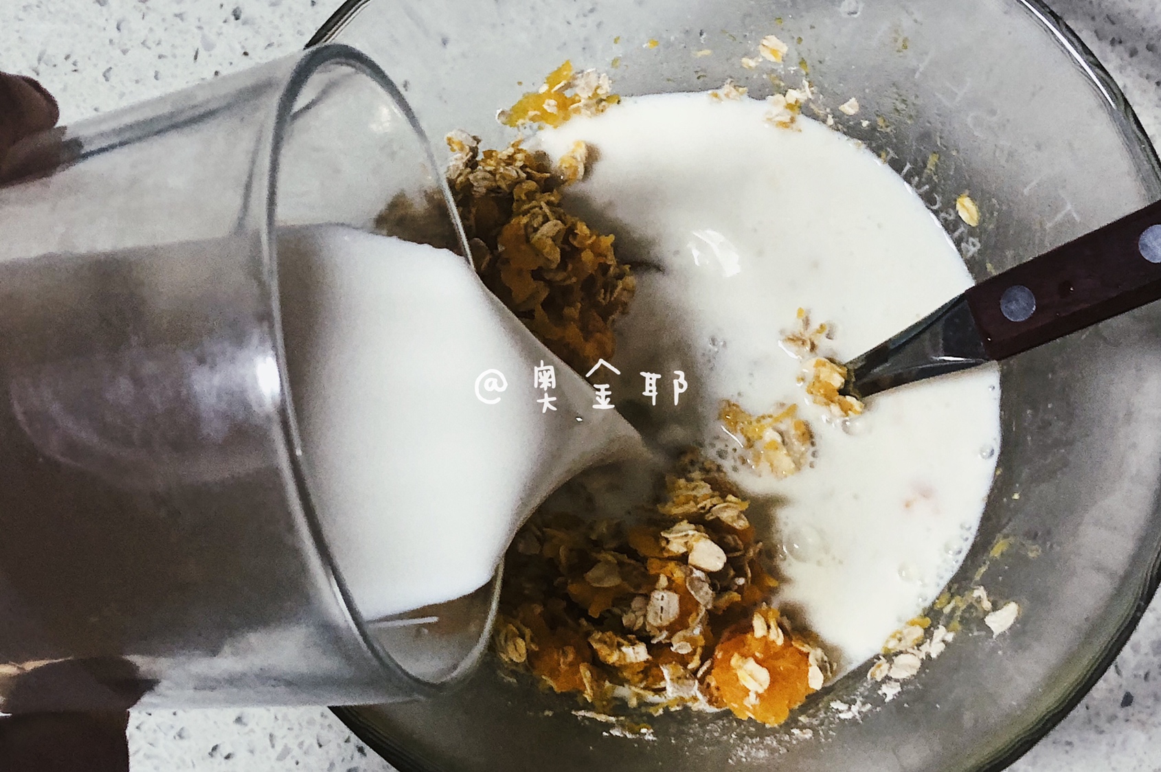 减脂早餐㊙️‼️·浓浓奶香的燕麦南瓜羹的做法 步骤7