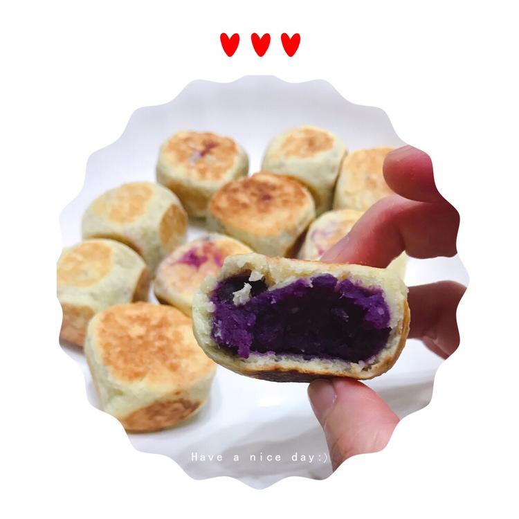 【爆浆紫薯仙豆糕】