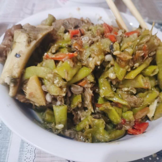 排骨炖豆角