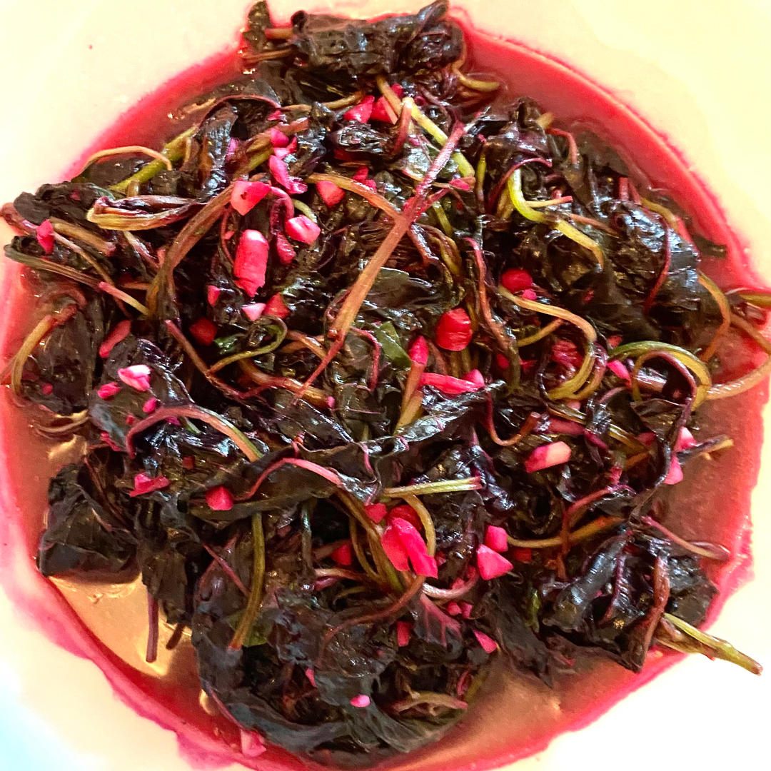 清炒红苋菜（简单菜也有窍门，一看就明白）