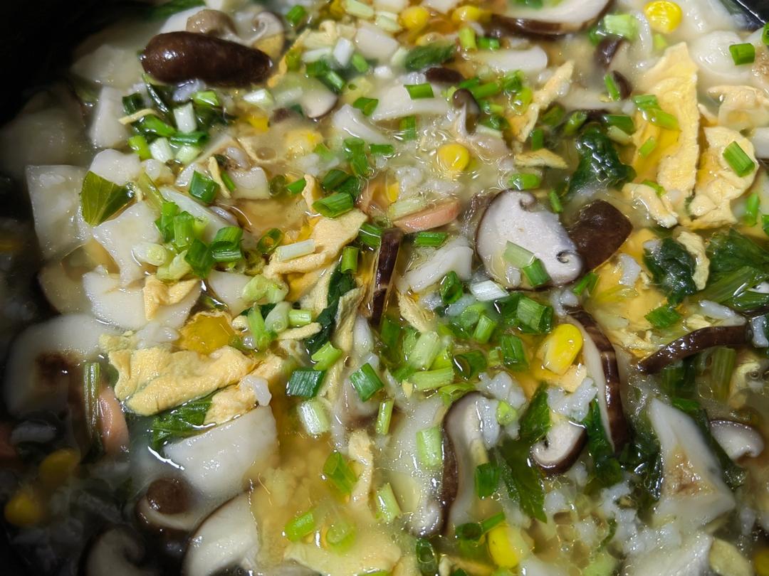 健康美味素食青菜粥