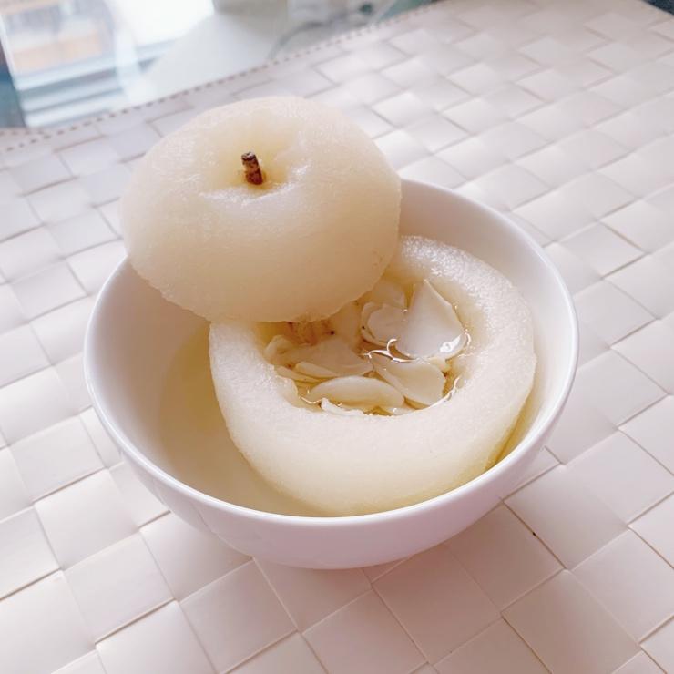 百合枸杞冰糖雪梨盅