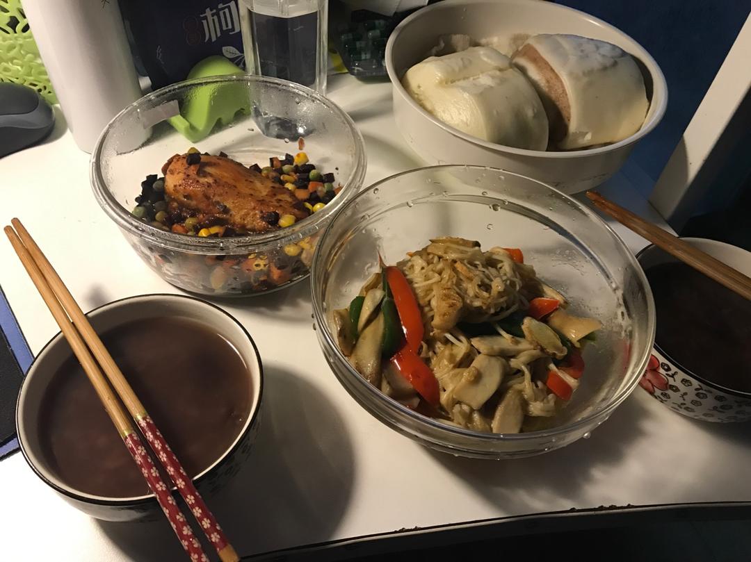 蚝油双椒炒双菇