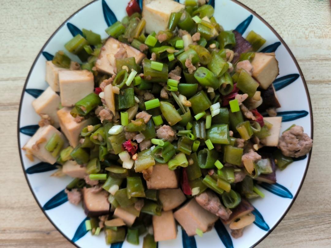 肉末豆干四季豆
