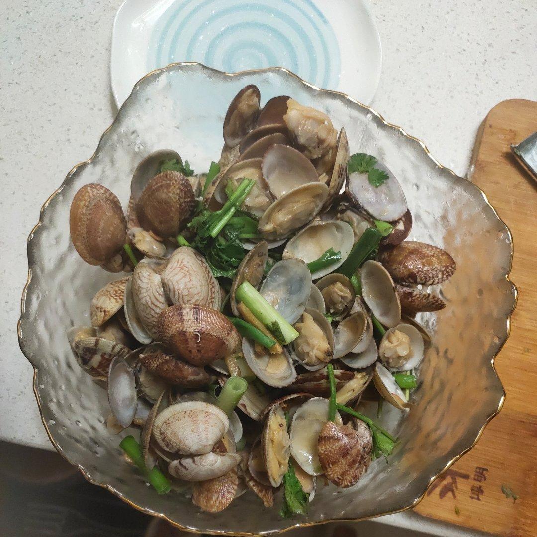 清炒葱姜蛤蜊