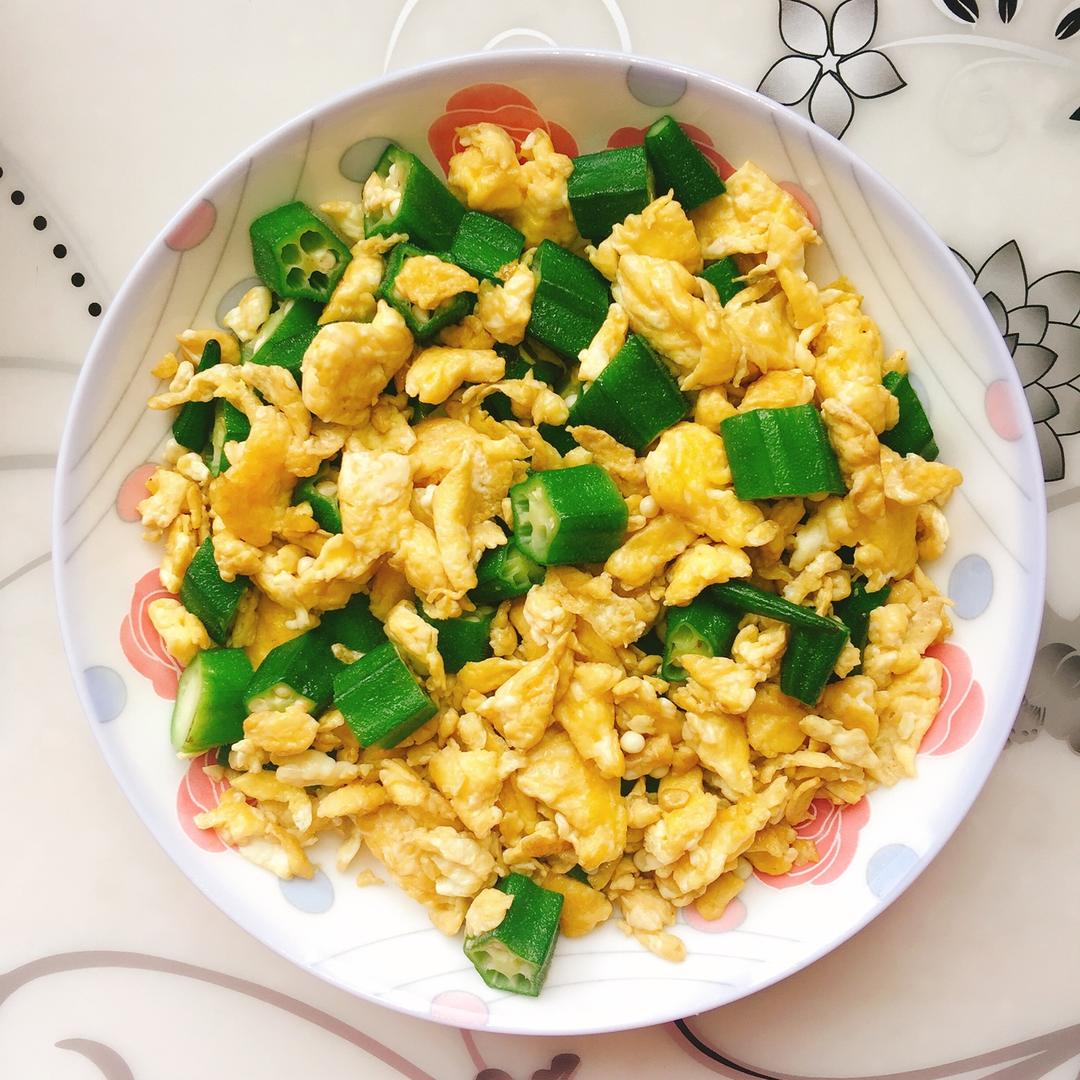 秋葵炒鸡蛋