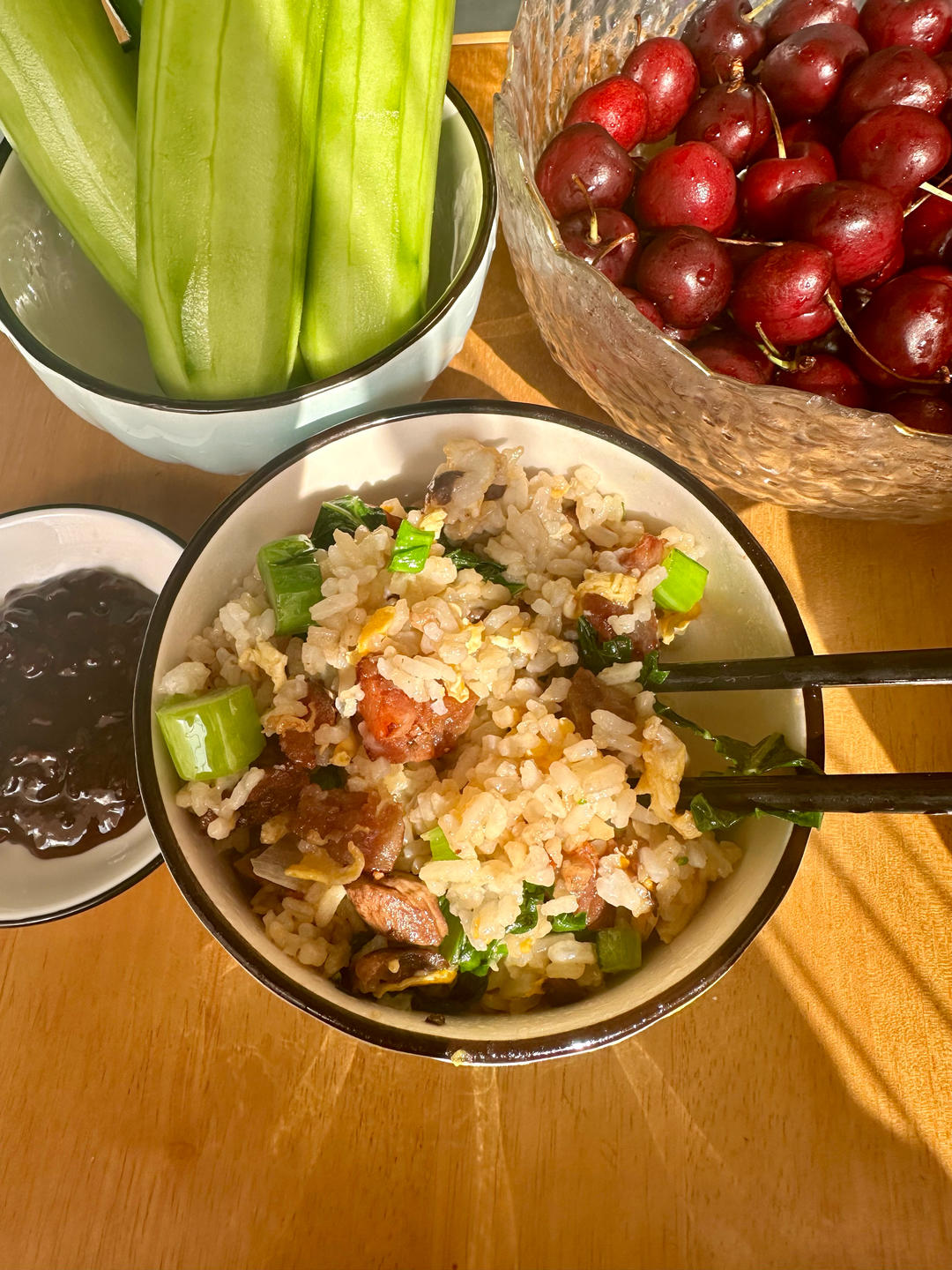 腊肠炒饭