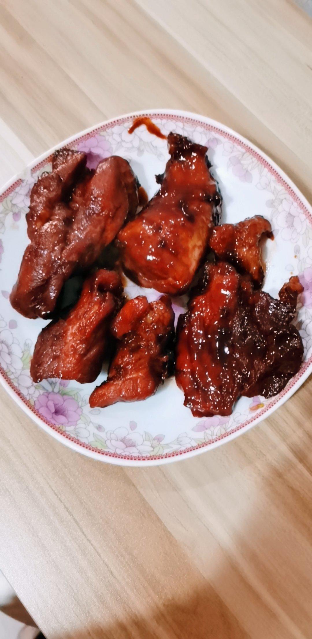 超简单平底锅叉烧肉，多汁味浓不能再快手