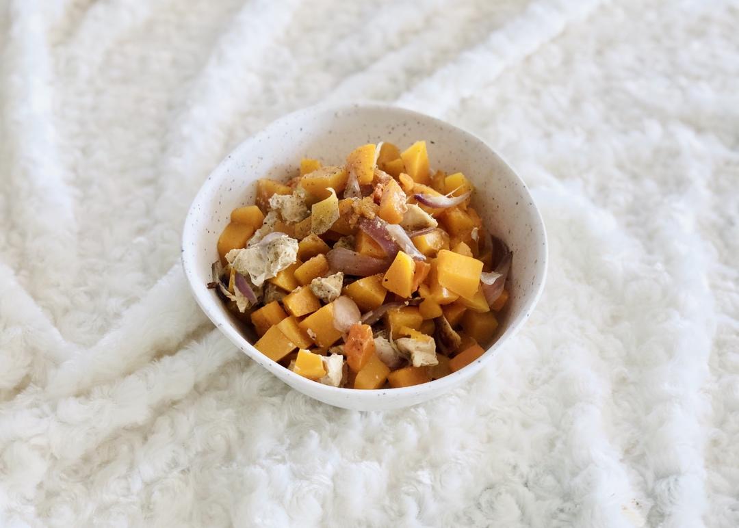 【健康三餐】孜然南瓜蒸鸡胸