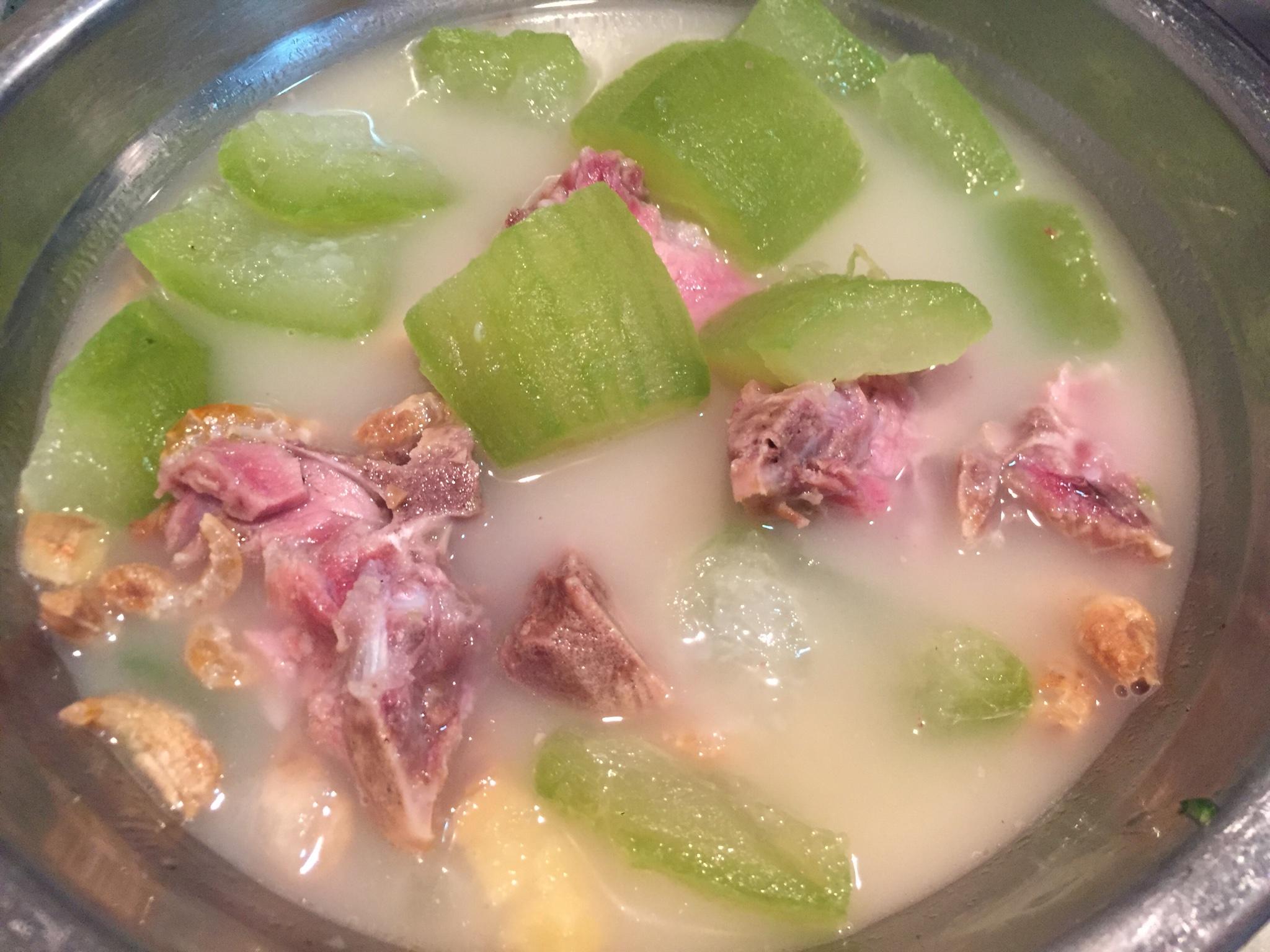 虾米烧骨节瓜汤的做法