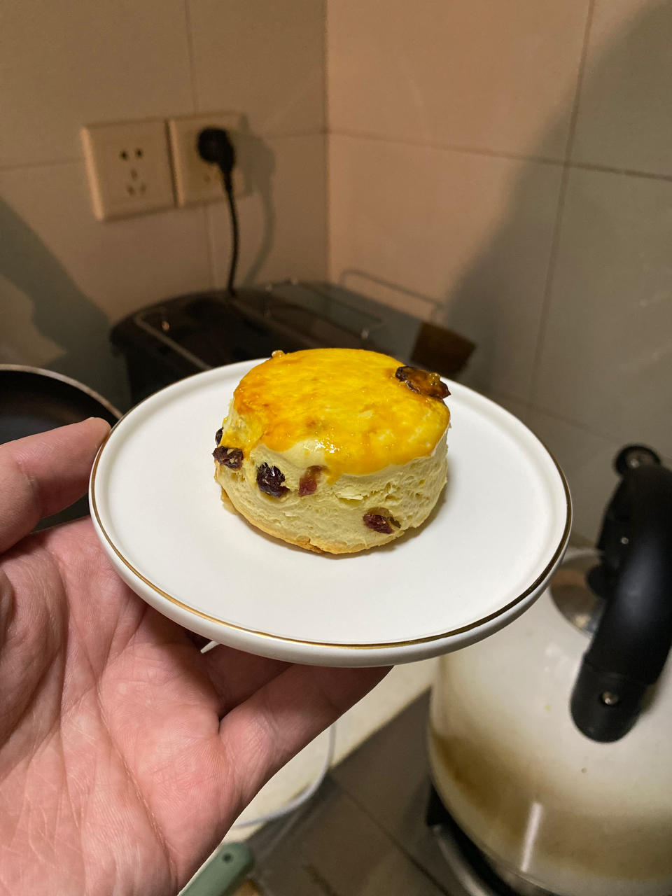 不用醒面，一次成功的葡萄干司康，好吃到爆